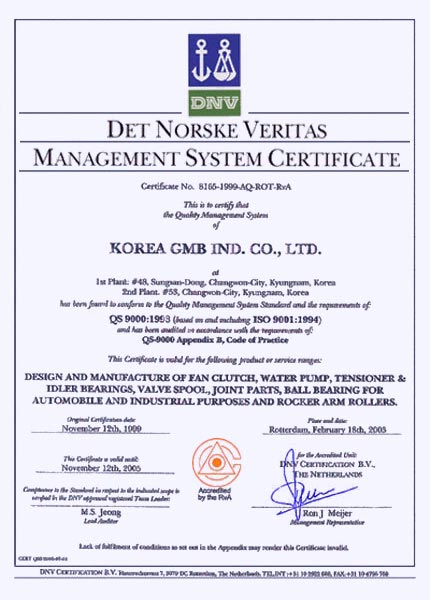 сертификат GMB